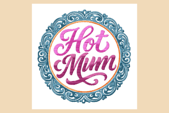 Download Hot Mum Lettering Vintage Border - Vintage Collection