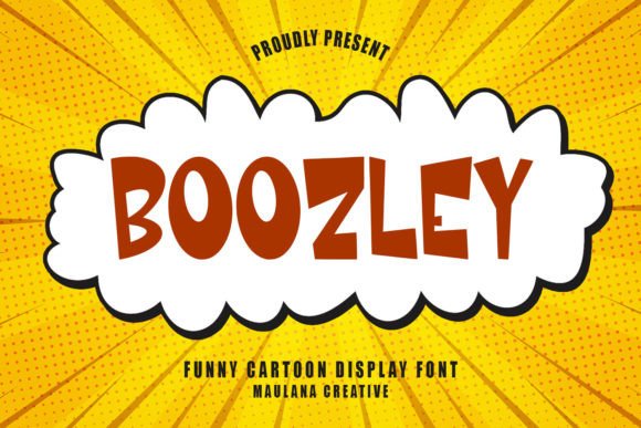 Download Boozley Cartoon Display Font - Font Collection
