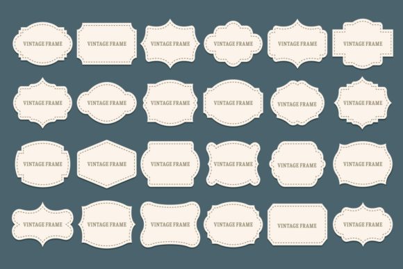 Download Vintage Label Frames - Vintage Collection