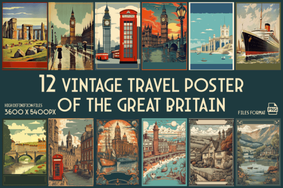 Download Vintage Travel Posters of the G. Britain - Vintage Collection