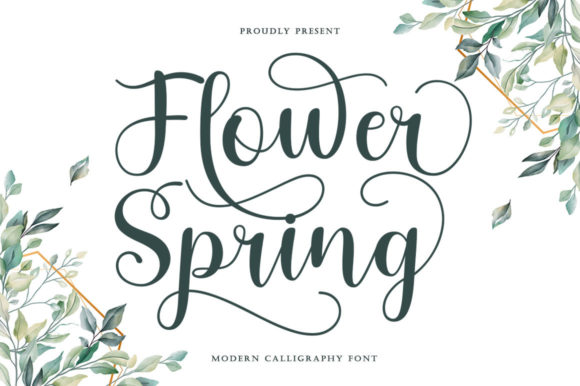 Download Flower Spring Font - Font Collection
