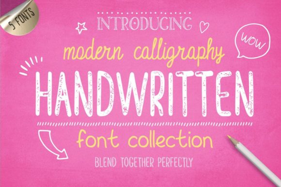 Download Handwritten Font Collection - Font Collection