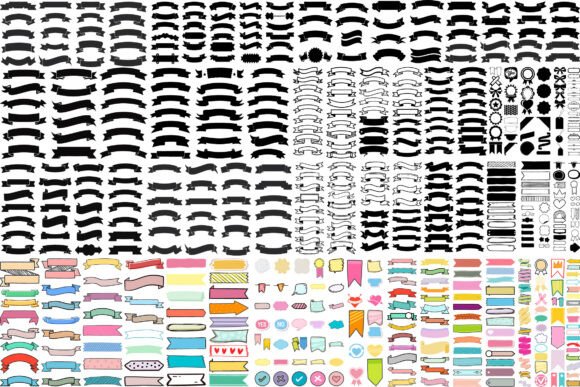 Download 556 SVG Vintage Banner Ribbon Clipart - Vintage Collection