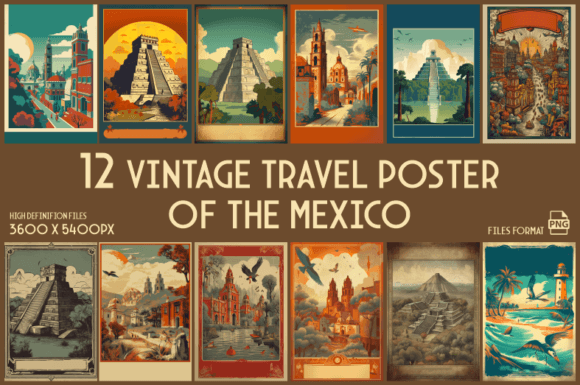 Download Vintage Travel Posters of Mexico - Vintage Collection