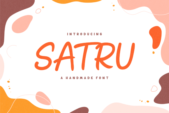 Download Satru a Handmade Playful Display Font - Font Collection