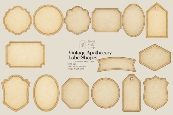 Download 🕯️ Vintage Apothecary Label Set - Vintage Collection