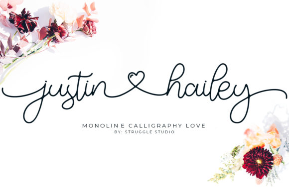 Download Justin Hailey Monoline Font - Font Collection