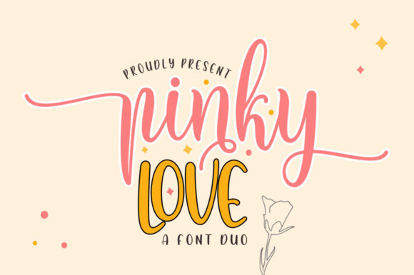 Download Pinky Love Font Duo - Font Collection