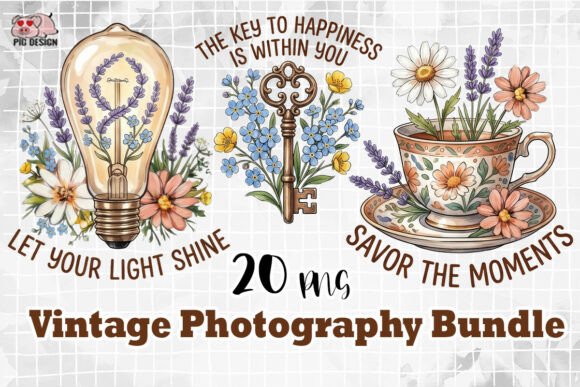 Download Vintage Photography Quotes Bundle PNG - Vintage Collection