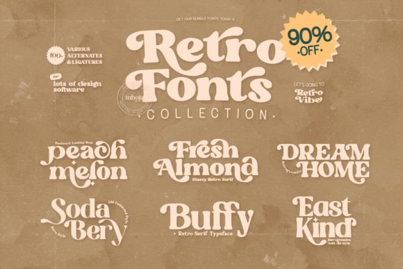 Download Retro Fonts Collection - Font Collection