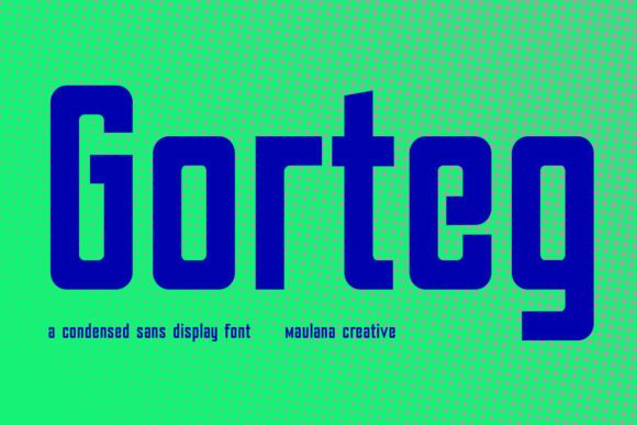 Download Gorteg Condensed Sans Display Font - Font Collection