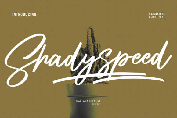 Download Shadyspeed Script Font - Font Collection