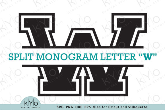 Download Unique Split Monogram Font Letter W - Font Collection