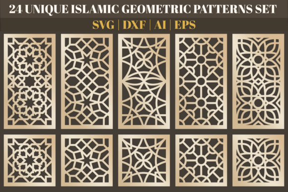 Download Unique Geometric Islamic Pattern Designs - Islam Collection