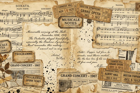 Download Vintage Label Collage Junk Journal Page - Vintage Collection