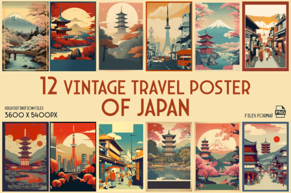 Download Vintage Travel Posters of Japan - Vintage Collection