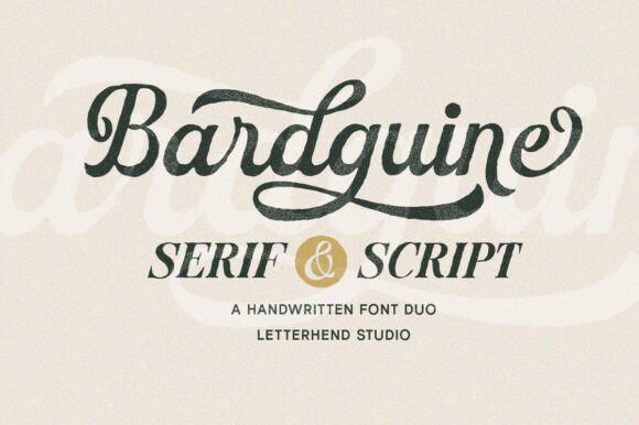 Download Bardguine Serif &amp; Script Duo Font - Font Collection