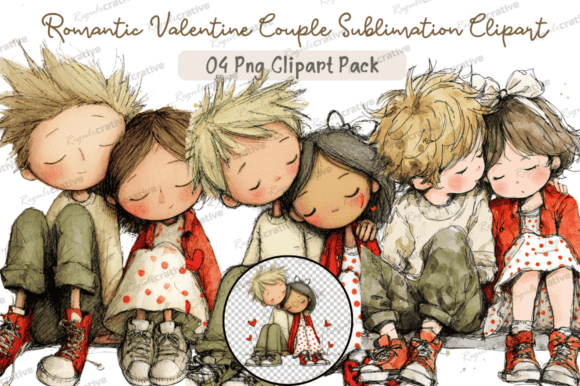 Download Romantic Valentine Couple Clipart Png, - Premium Resources